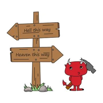 That little devil Stock Illustration