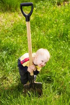 Little diger Stock Photos