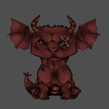 Little Dragon Illustrazione stock
