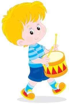 Little drummer Stock Illustration