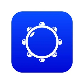 Little drums icon blue vector Stock Illustration