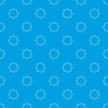 Little drums pattern seamless blue イラスト素材