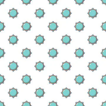 Little drums pattern seamless Stock Illustration