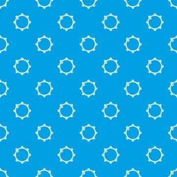 Little drums pattern vector seamless blue イラスト素材