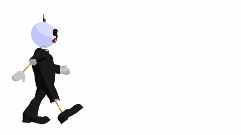 Little drunk guy walking Stock Footage 993540