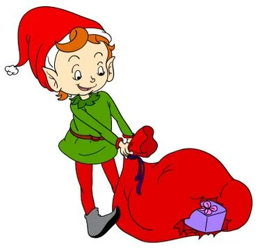 Little elf Illustrazione stock