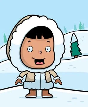 Little Eskimo Illustrazione stock