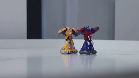 Little fighting robots Stock Footage 81786925