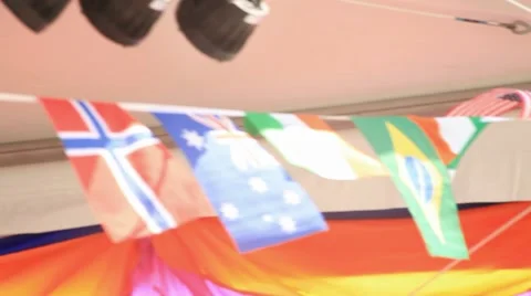 Little Flags Video stock 55095289