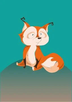 Little fox Illustrazione stock
