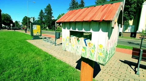 Little Free Library Stock Footage 66426628