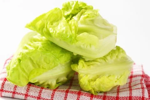 Little gem lettuce Stock Photos