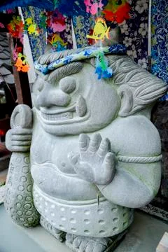 A little giant statue Stock Photos