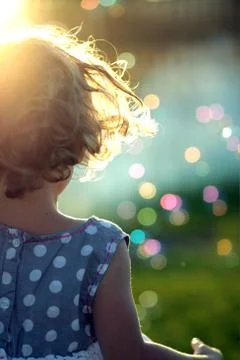 Little girl abstract Stock Photos