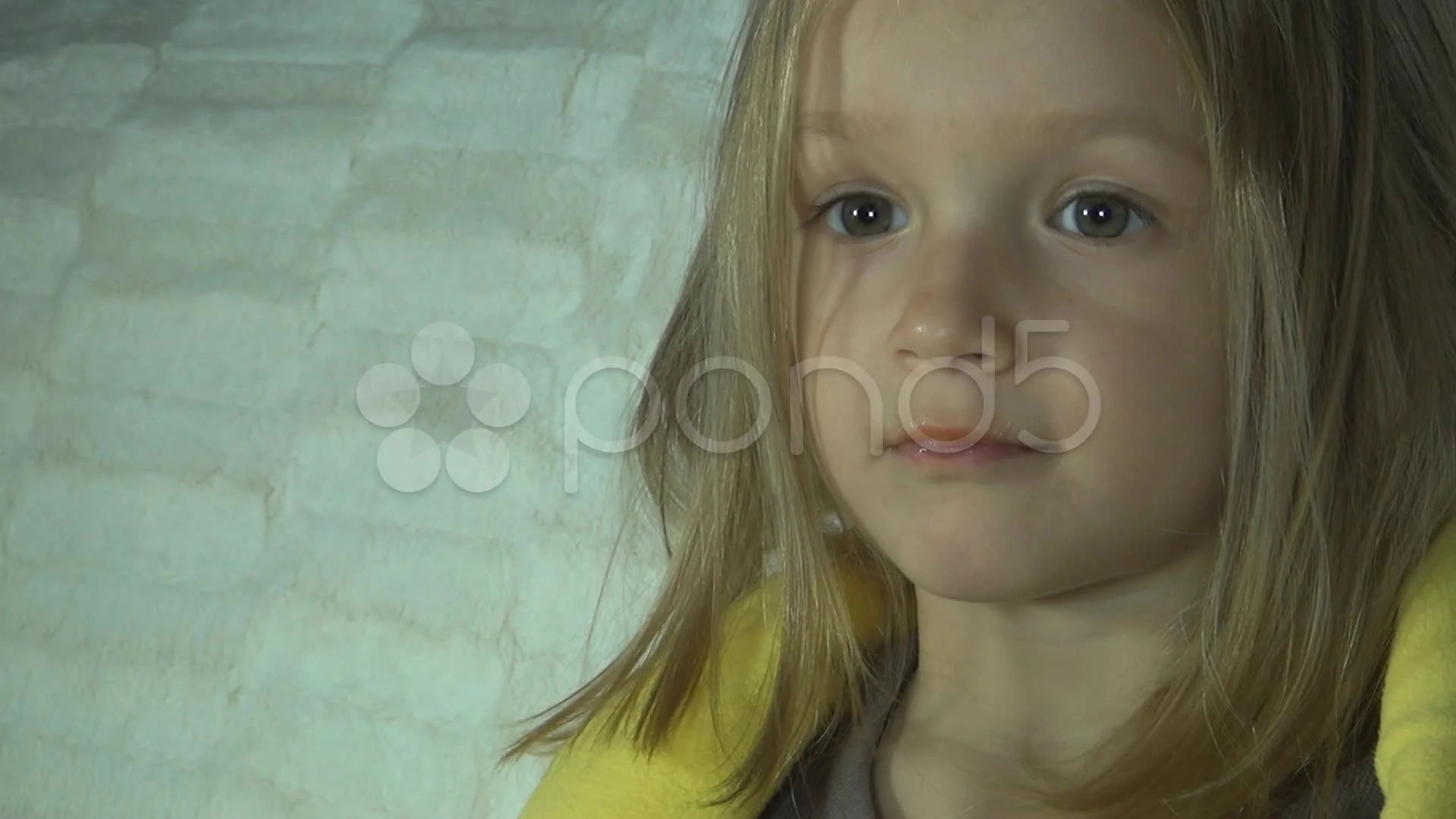 little licking Little Girl Licking Lips While Watching ... | Stock Video | Pond5