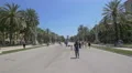 Little girl playing with soap bubbles in Ciutadella Park, Barcelona 4k or 4k+ Resolution
