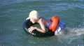 Little GIRL SWIMMING Inner Tube Fun 1960 (Vintage Film Retro Home Movie) 4968 HD Footage