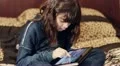 little girl with tablet HD Footage