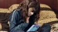 little girl with tablet HD Footage