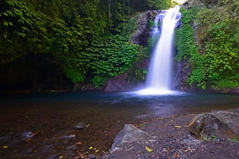 Little Gitgit Waterfall Central Bali Bali Indonesia Asia Foto stock