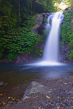 Little Gitgit Waterfall Central Bali Bali Indonesia Asia Stock-Fotos