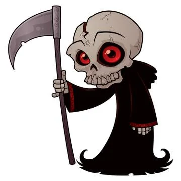 Little Grim Reaper Illustrazione stock