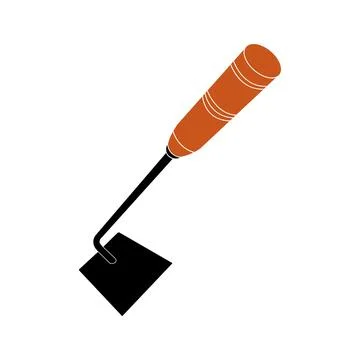 Little hoe icon Stock Illustration