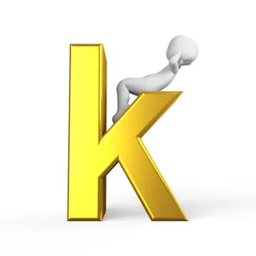 Little k Stock Illustration