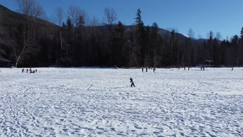 Little Kid skating on ice Stock Footage 149082901