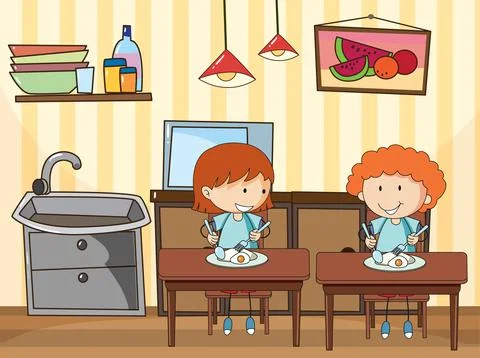 kids kitchen clip art