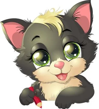 Little kitten Stock Illustration