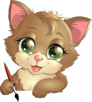 Little kitten Stock Illustration