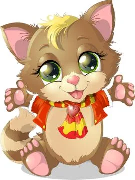 Little kitten Stock Illustration