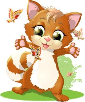 Little kitten Stock Illustration