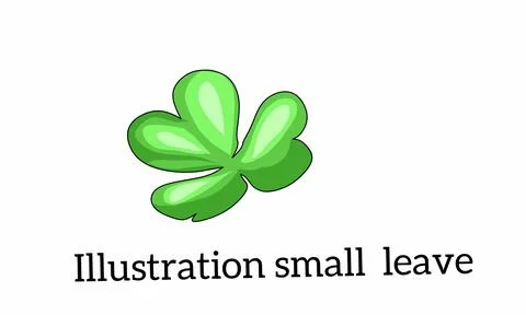 Little leaf illustration Illustrazione stock