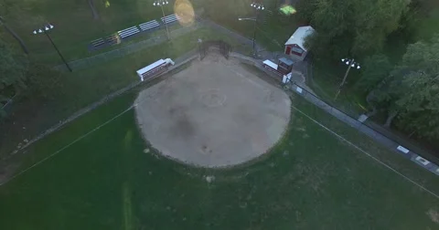 Little League Baseball Feild Stock Footage 56830778