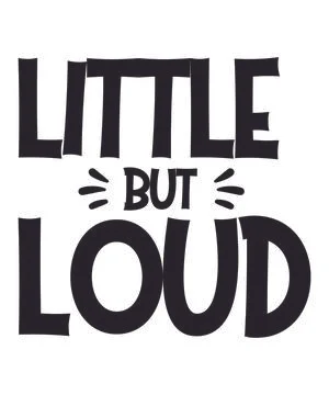 Little but loud Stock Illustration