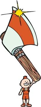Little lumberjack Stock Illustration