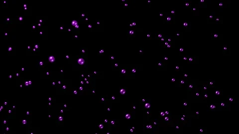 Little Magenta Bubbles 60fps going up - Alpha Channel Vídeo Stock 110354965