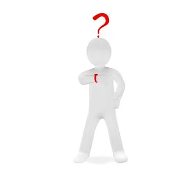 The little man solves the problem The little man solves the problem Copyri... Foto stock