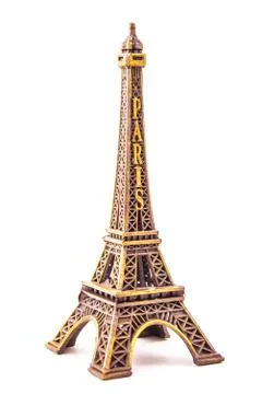 Little model of Eiffel Tower Stock Photos