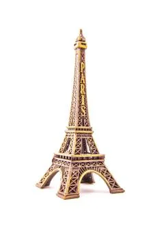 Little model of Eiffel Tower Stock Photos