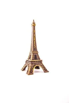 Little model of Eiffel Tower Stock Photos