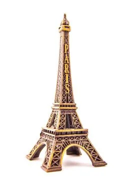Little model of Eiffel Tower Stock Photos