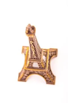 Little model of Eiffel Tower Stock Photos