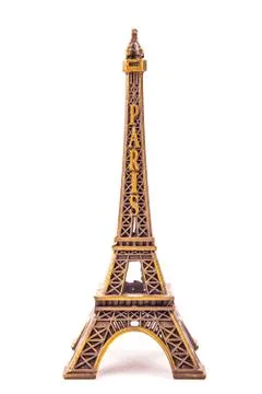Little model of Eiffel Tower Stock Photos