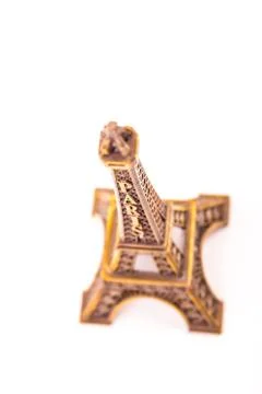 Little model of Eiffel Tower Stock Photos