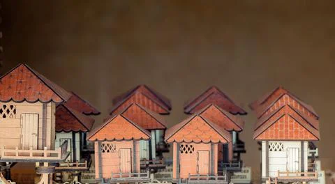 Little model of Example of outstanding Turkish Traditional architecture Foto stock