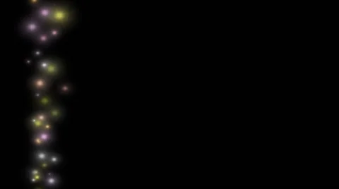 Little Multicolor Lights Lateral  Background Stock Footage 42456039