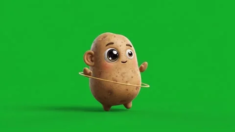 Little Orbit Potato Video stock 346165541